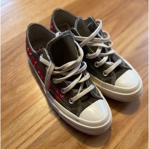 CDG Converse , Navy Green